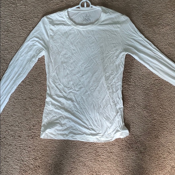 White Plain Cuddl Duds Tee - Picture 2 of 2